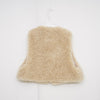 FAUX SHEARLING CROPPED VEST-BLACK-
