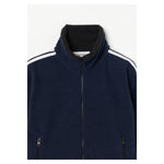 Fleece Tight Fit Track Jacket -DK.GREY-