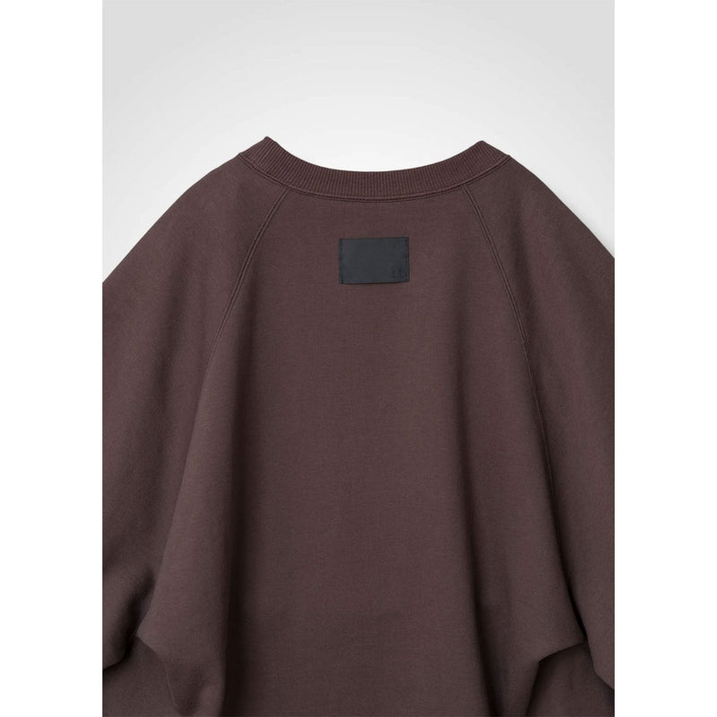 KAYA TUCKED HEM TOP -CHOCOLATE-