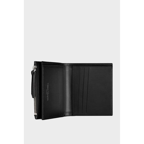 4 Stitch Flip Flap Wallet -BLACK-