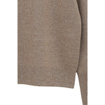 BASIC COMPACT KNIT TOPS -BEIGE-