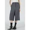Low-crotch Bermuda Pants-KHAKI-