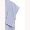 SQUARE SLEEVE BLOUSE -BLUE-