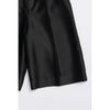 Organza Bermuda Pants-BLACK-