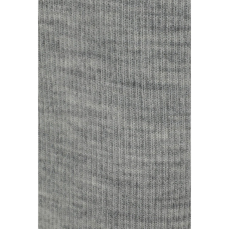 WOOL RIB HOODED TIGHT TOPS -BLACK-
