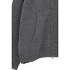 POCKET ZIP KNIT TOPS-GRAY-