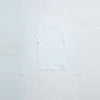 Cut-off long sleeve top -BEIGE-