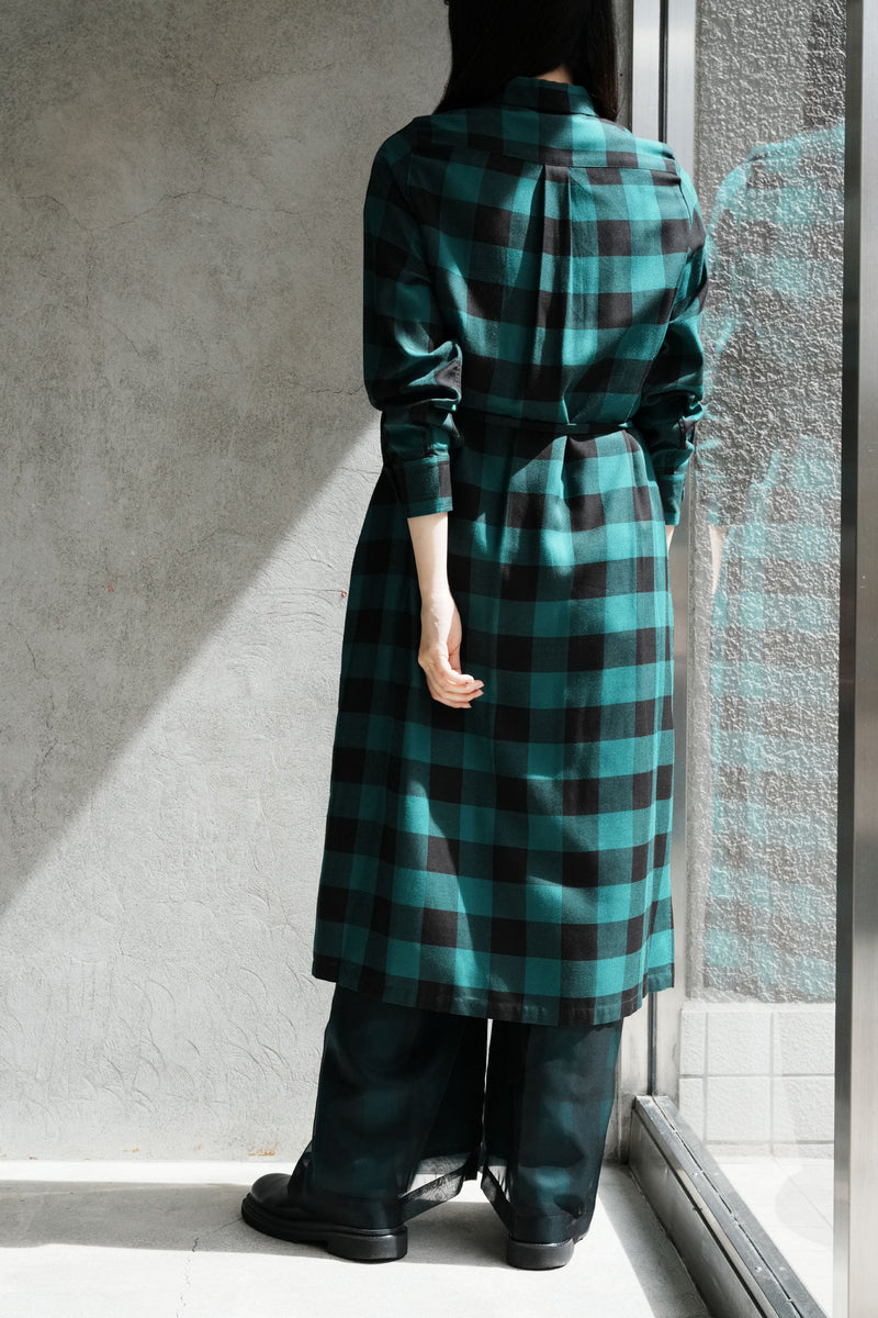 RAYON PLAID DRESS