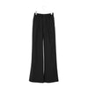 STRETCH WIDE-LEG PANTS-GREEN-