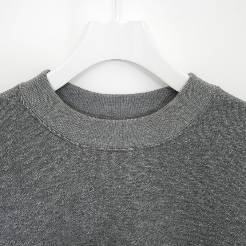CROPPED SWEAT SHIRT-BLACK-