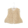 FAUX SHEARLING CROPPED VEST-BLACK-