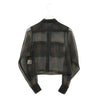 SHEER PLAID SHIRT-C/BROWN-