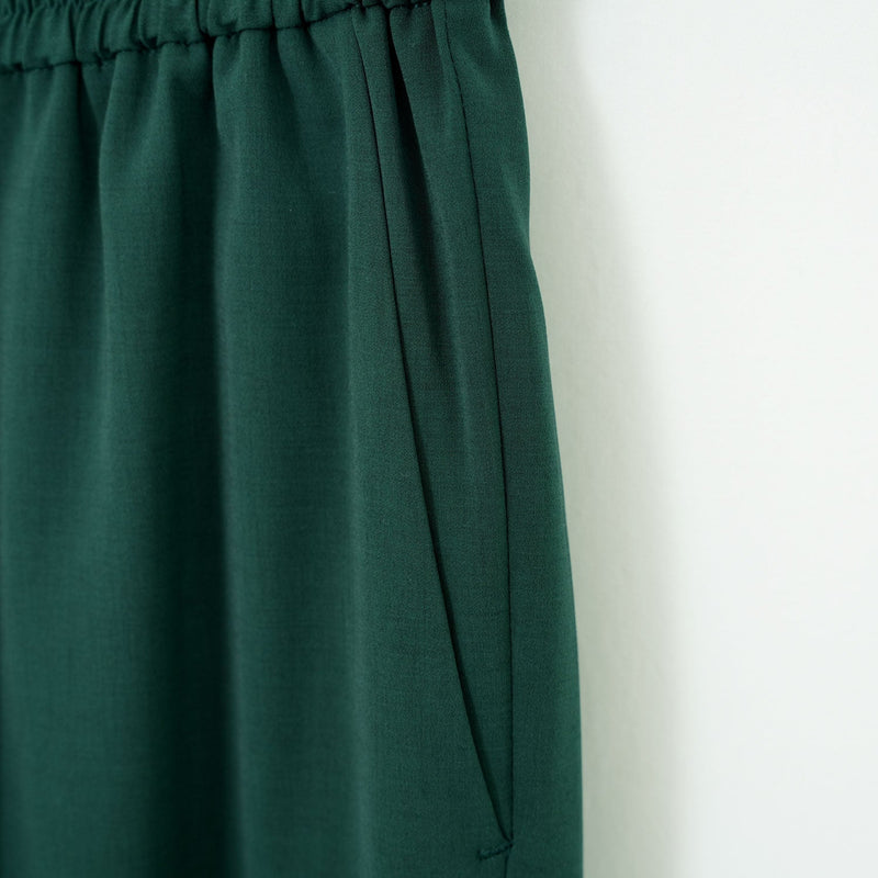 STRETCH TAPERED PANTS-CHACOAL-