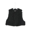 FAUX SHEARLING CROPPED VEST-CREAM-