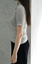 DUAL POLO-GREY MELANGE-