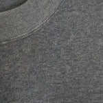 CROPPED SWEAT SHIRT-BLACK-