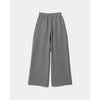 compqct double jersey wide straight pants-gray-