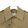 CROPPED TRENCH COAT/BIG FIT-BEIGE-