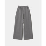 compqct double jersey wide straight pants -black-