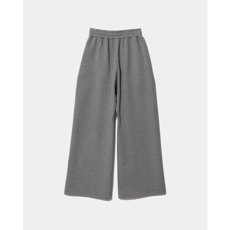 compqct double jersey wide straight pants -black-