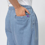 DENIM TUCK FIELD SHORTS