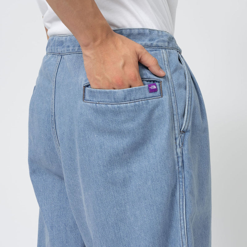 DENIM TUCK FIELD SHORTS