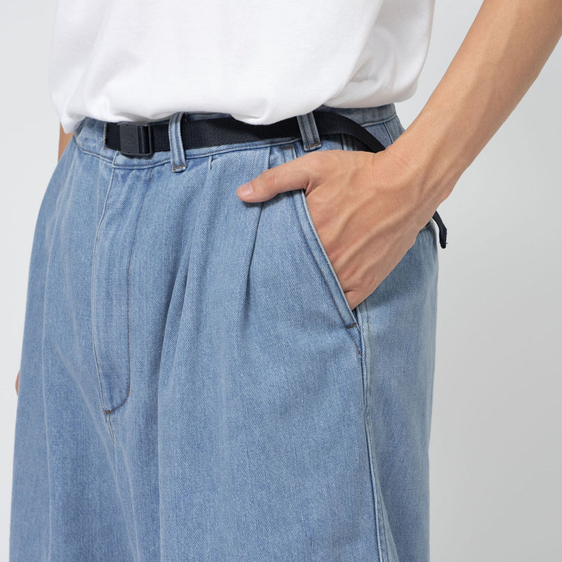 DENIM TUCK FIELD SHORTS