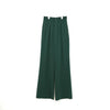 STRETCH WIDE-LEG PANTS-GREEN-