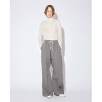 compqct double jersey wide straight pants -black-