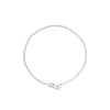 LOOP CLASP NECKLACE-SILVER-