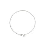 LOOP CLASP NECKLACE-SILVER-