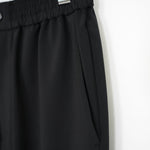 STRETCH TAPERED PANTS-BLACK-