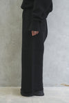 SWEAT BUGGY PANTS -BLACK-