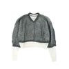 Reversible Mohair Knit -GREY-