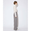 compqct double jersey wide straight pants-gray-