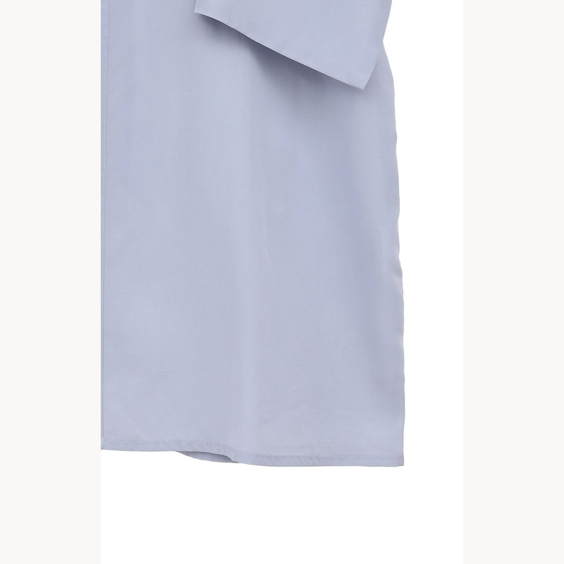 SQUARE SLEEVE BLOUSE -BLUE-