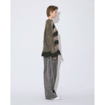flip wooledmohair damaged pullover-dark brown-