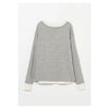 Plating Rib Layered Tee -WHITE×LT.GREY-