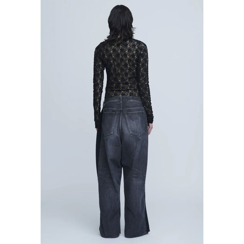 Hydride Sweat Denim Pants -BLACK×BLACK-