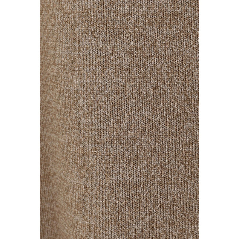 BASIC COMPACT KNIT TOPS -BEIGE-