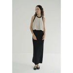 PILE FLARE TANK TOPS -BROWN-