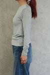 OMO LONG SLEEVE TEE-TOOM GREY-