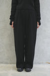 KNIT ESSENTIAL PANTS -BLACK-