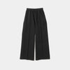 compqct double jersey wide straight pants -black-