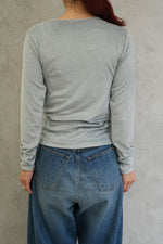 OMO LONG SLEEVE TEE-TOOM GREY-
