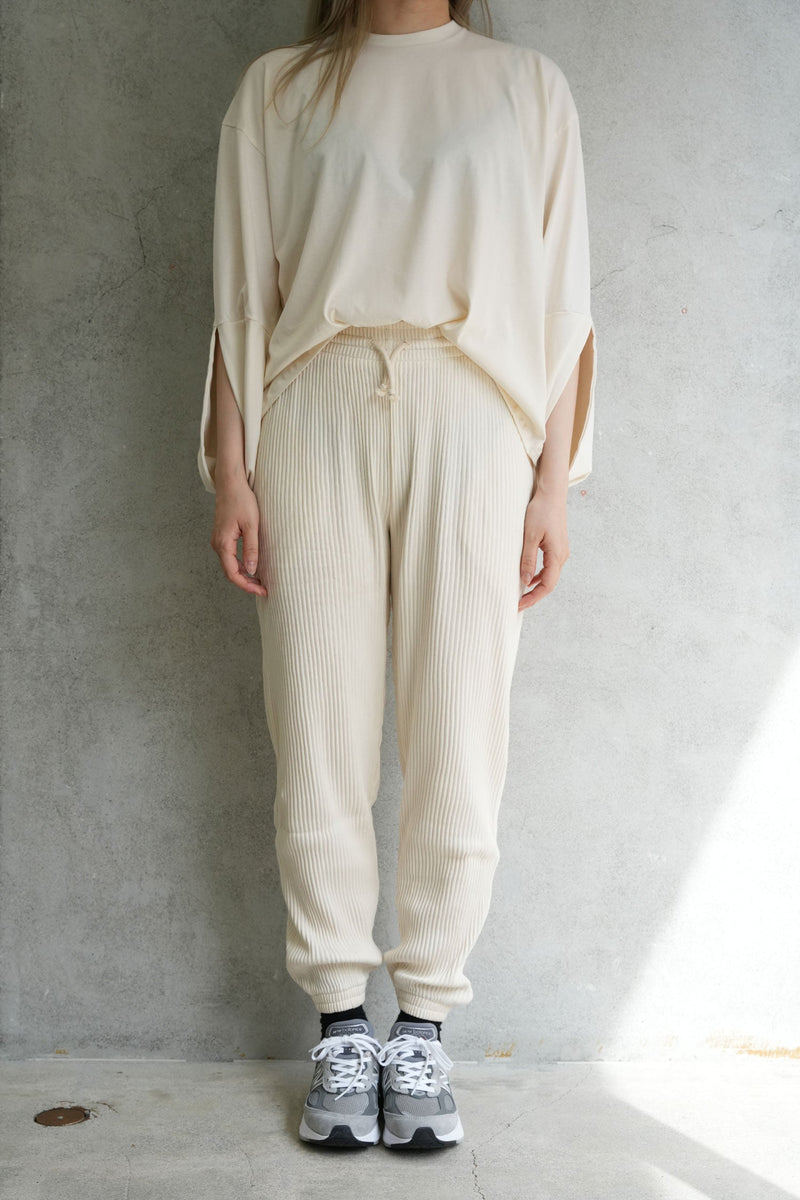 SWEAT PANTS -OFF WHITE-