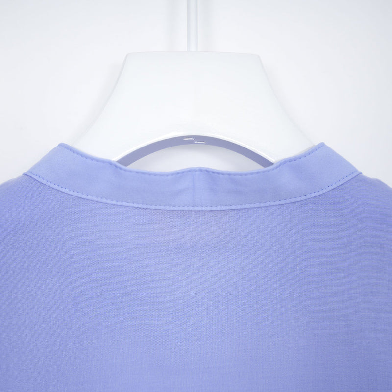 COTTON BALLOON SLEEVE BLOUSE-WHITE-
