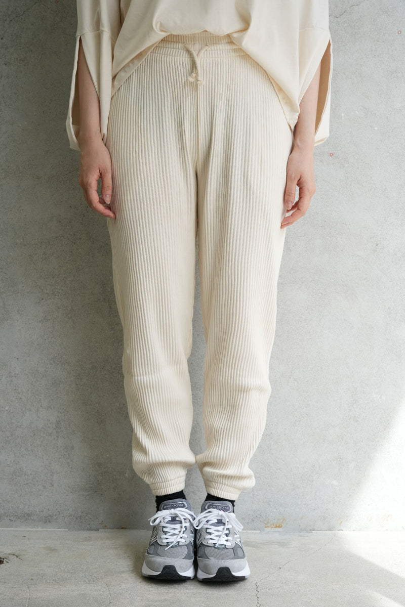 SWEAT PANTS -OFF WHITE-