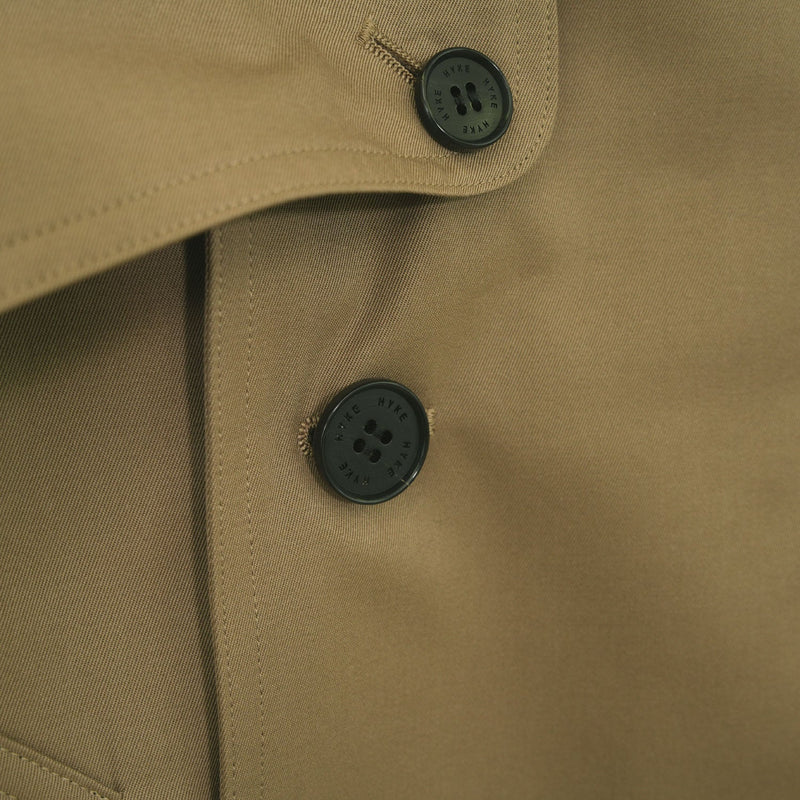 CROPPED TRENCH COAT/BIG FIT-BEIGE-