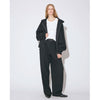 compact double jersey zip up parka-black-